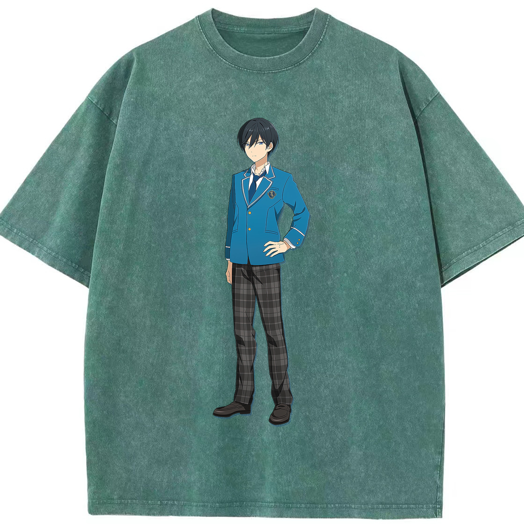 （画像用） あんさんぶるスターズ! Ensemble Stars 綿100% ヴィンテージ風 半袖Tシャツ（フロントプリント）